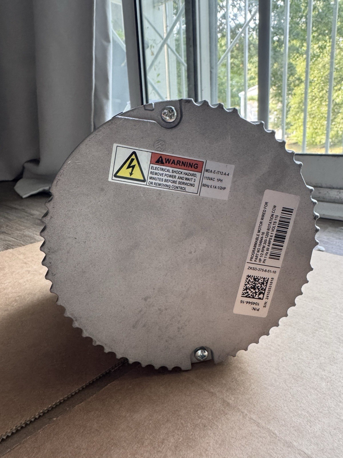 InterLINK Programmable HVAC Motor 1/2HP 115VAC 6.1A ZKSD-375-8-51-10