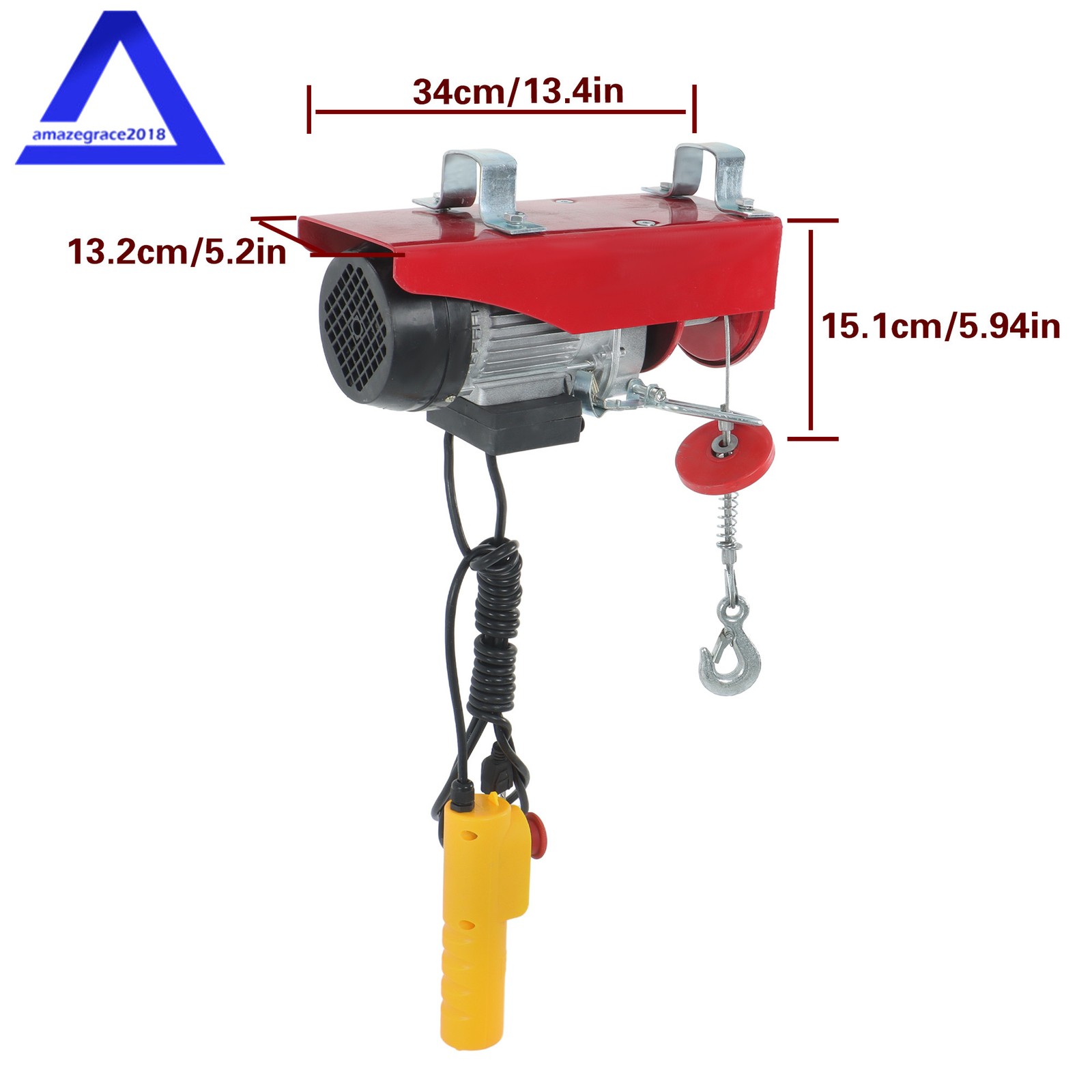 PA200 Mini Electric Hoist 110v 440lbs/200kg 6.6ft/2m Wired Remote Control