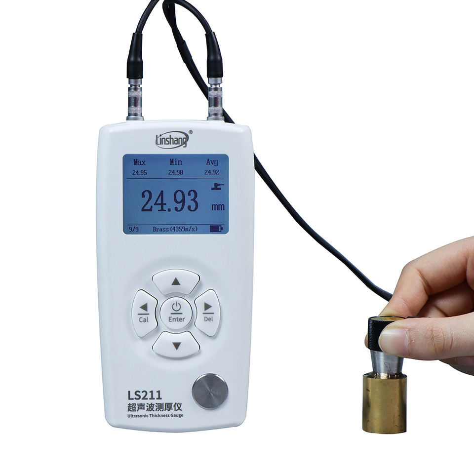 Ultrasonic Thickness Gauge Tester Meter 0.8-600mm for Metal Plastic Glass Steel