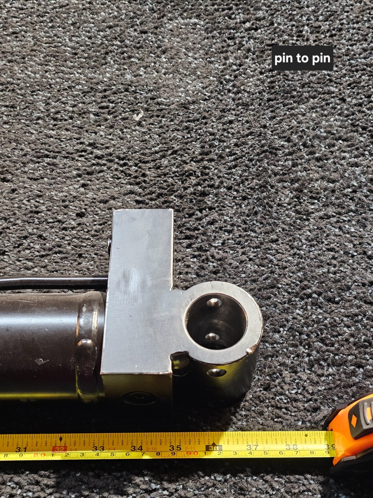 Hydraulic Welded Cylinder 2.89″ OD x 36″ Retracted Length x 1.77″ Rod Diameter