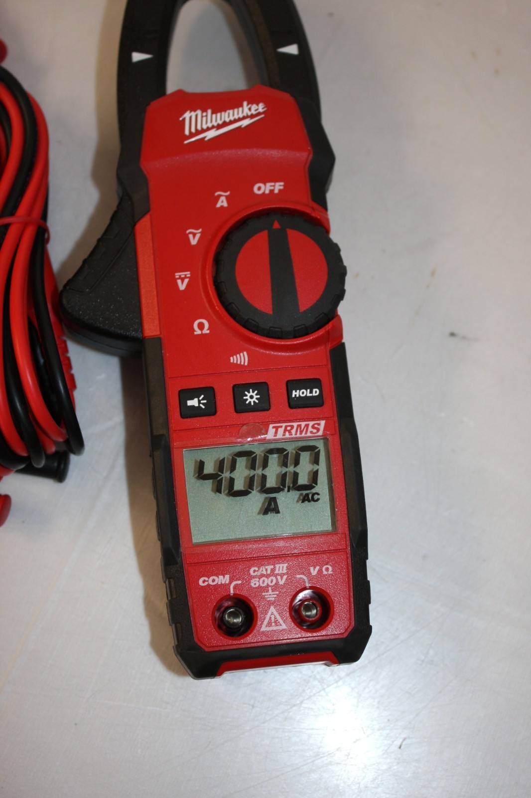 Milwaukee 2235-20 400 Amp True RMS Clamp Meter – 600V AC/DC CAT III