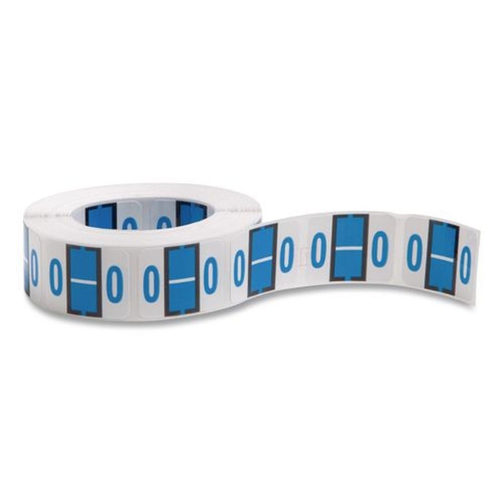 Smead 67085 1 in. x 1.25 in. O Colored End Tab Filing Labels – WT (500/Roll) New