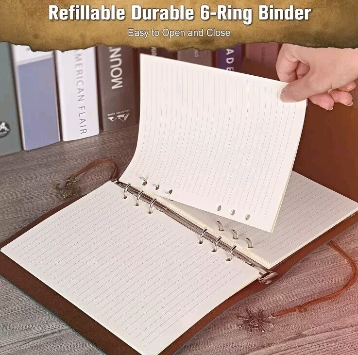 Maleden Timeless Refillable Leather Journal Traveler Notebook Sketchbook