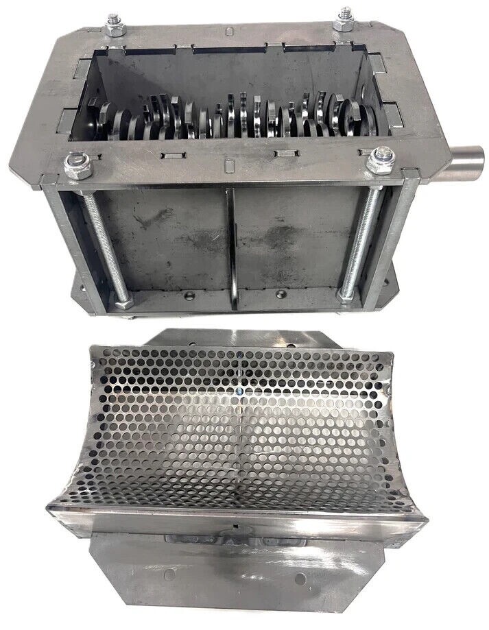 SHREDDER FULLY BUILT – 21 x 5MM 3 BLADE ROTATING SHEAR CUTS PLUS 6MM SIEVE