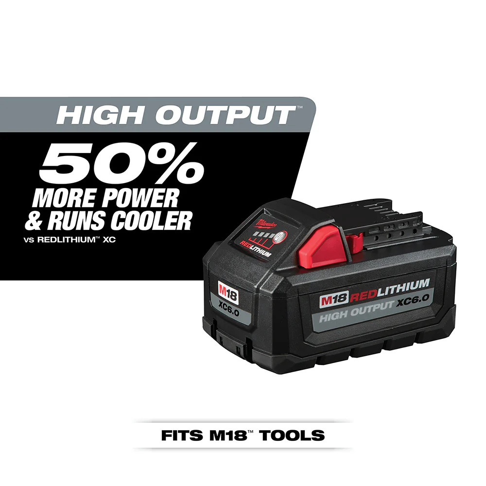 Milwaukee 3697-22×6 M18 FUEL 18V 2-Tool Combo Kit w/ 6AH Battery