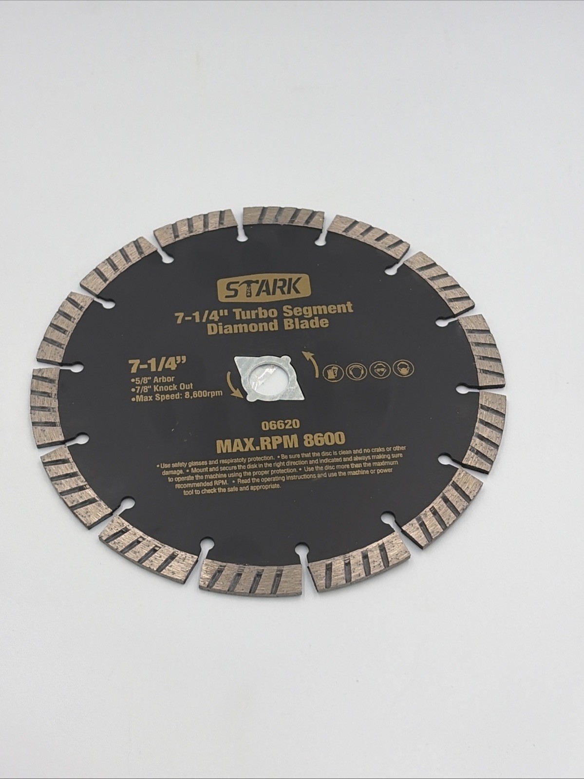 STARK TOOLS USA 06620, 7-1/4″ TURBO SEGMENT DIAMOND CIRCULAR BLADE