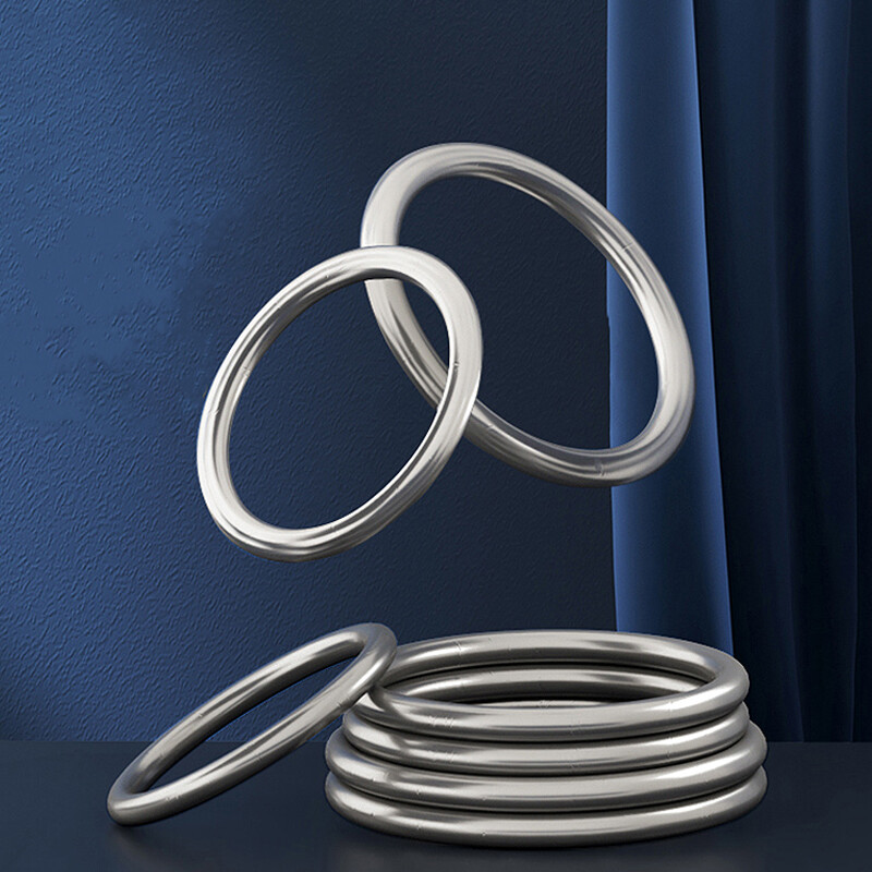 A2 Stainless Steel Round Ring O-Rings Heavy Duty Bright Seamless ID 15mm-150mm
