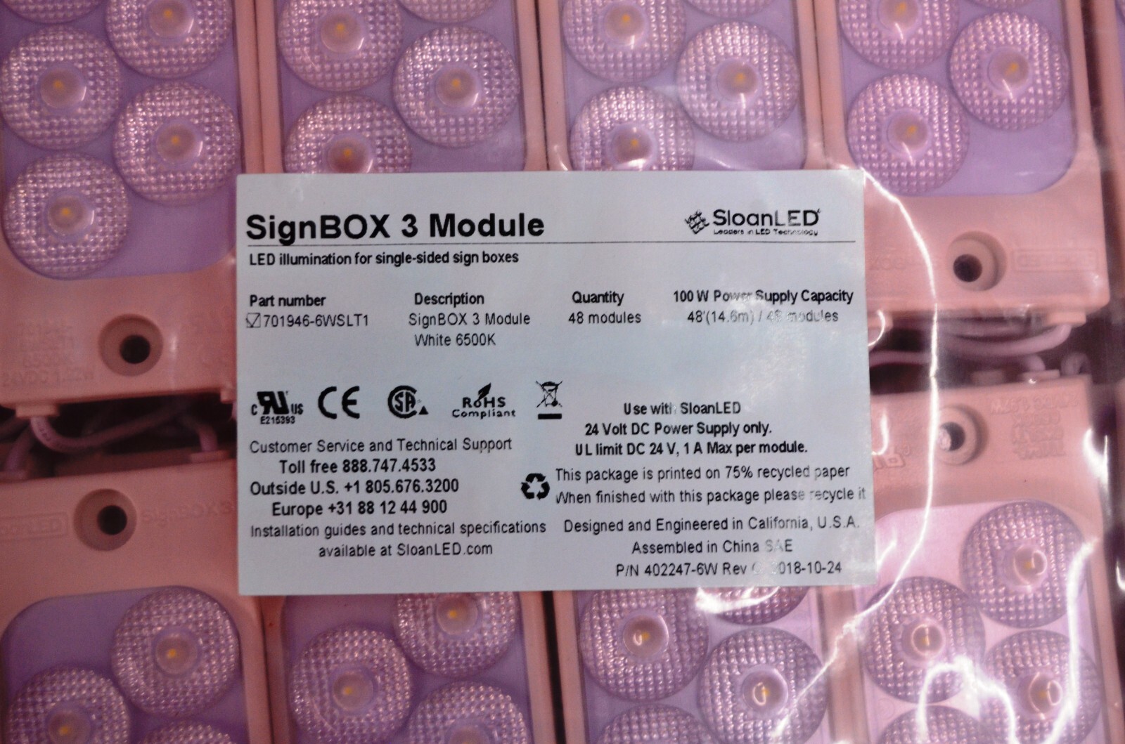 SING BOX 3 LED LIGHTING MODULES 144 PCS