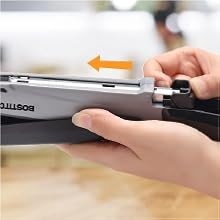Stapler – InPower, One Touch Heavy Duty Red Office Stapler with Built-in Staple