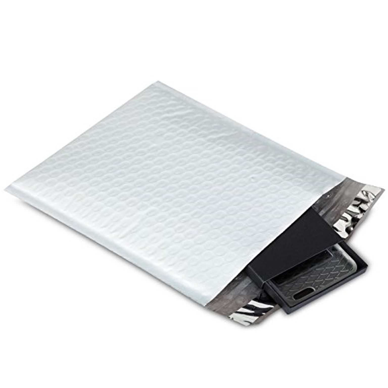 Sales4Less #000 Poly Bubble Mailers 4X8 Inches Padded 4×8 Pack of 50, White