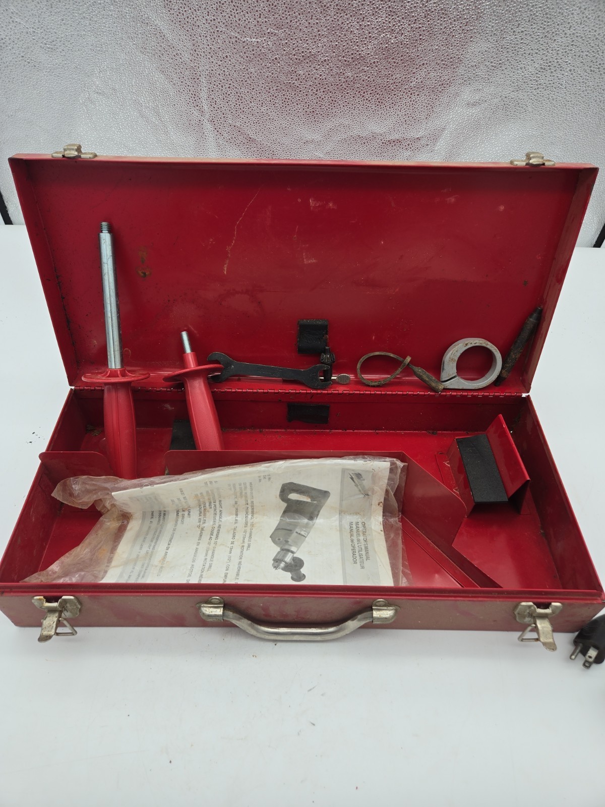 Milwaukee 1/2″ Two Speed Drill 48-06-2871 With Right Angle Drive 1107-1 (1CN)