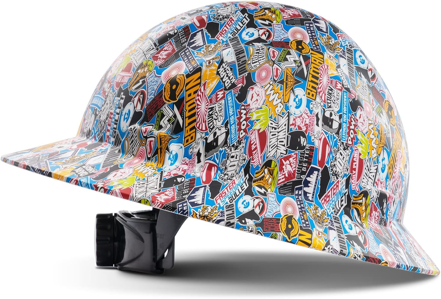 LANON Full Brim Hard Hat, OSHA Construction Work Approved, Premium Grey Dots Des
