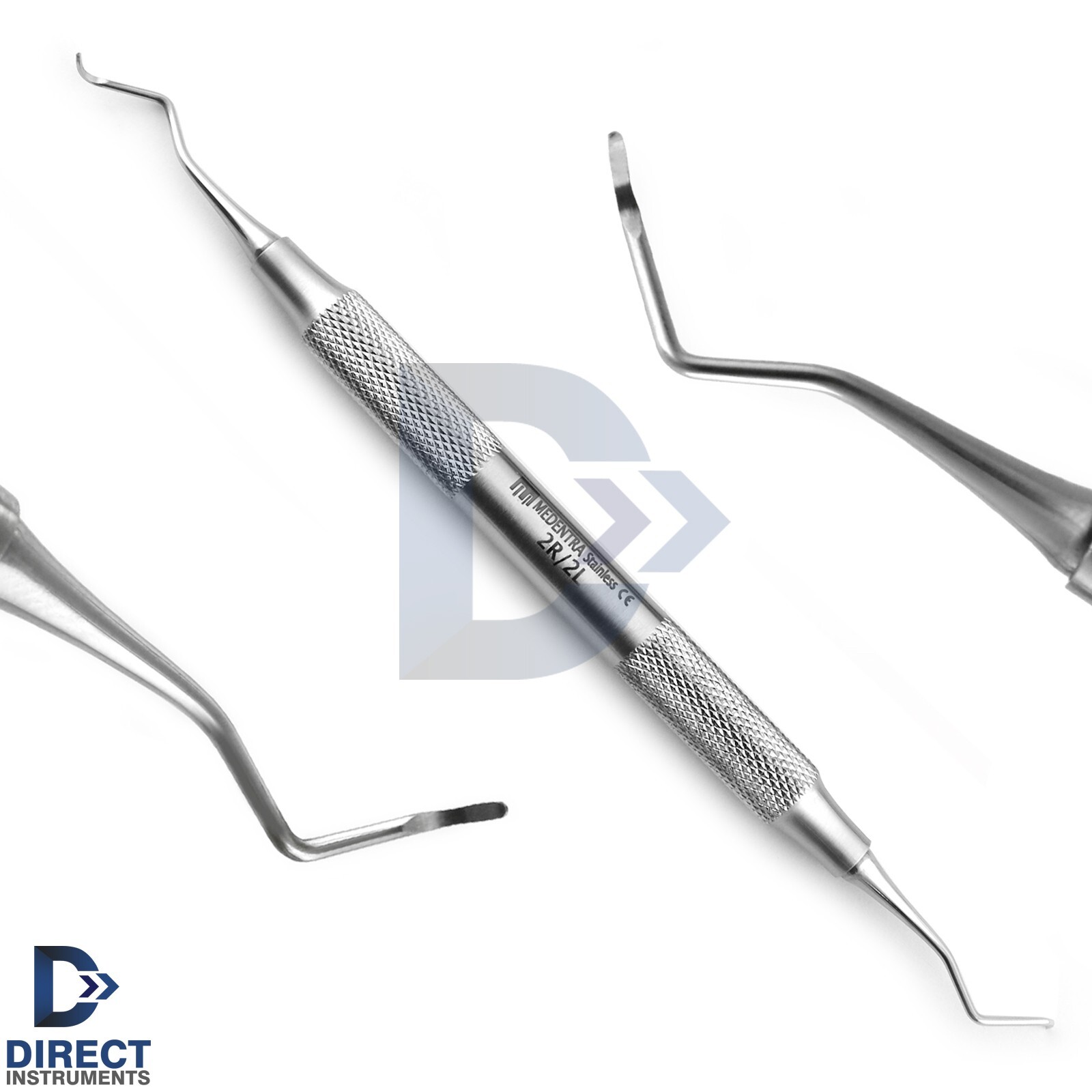 Dental Columbia Curettes Set of 3 Universal Periodontal Surgical Instruments