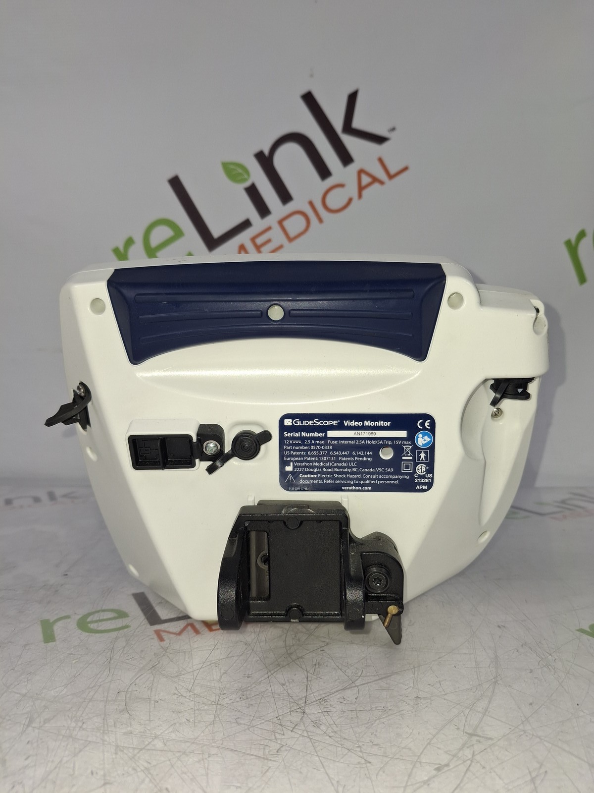 Verathon Medical, Inc Glidescope Video Monitor w/ 0570-0307 Baton
