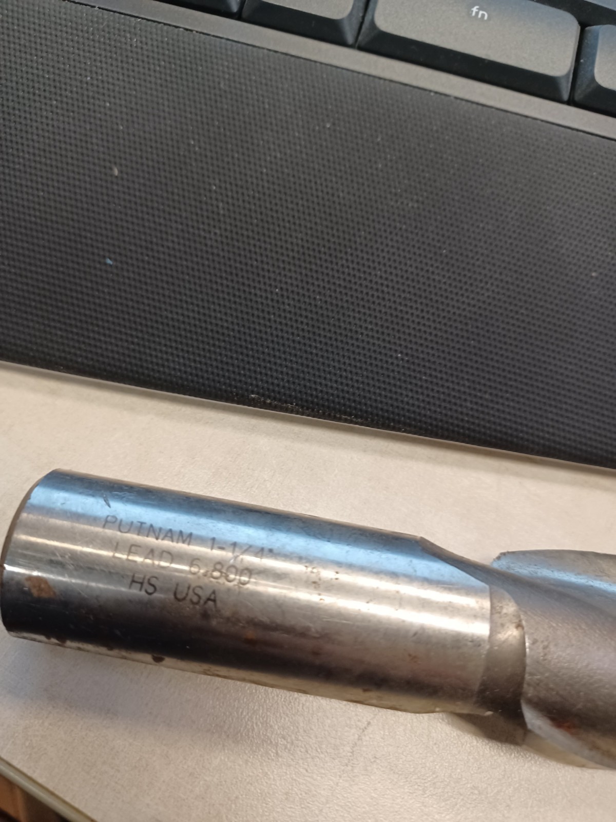 Putnam 1 1/4 inch High Speed Single End Mill Lead 6.800 2Flute