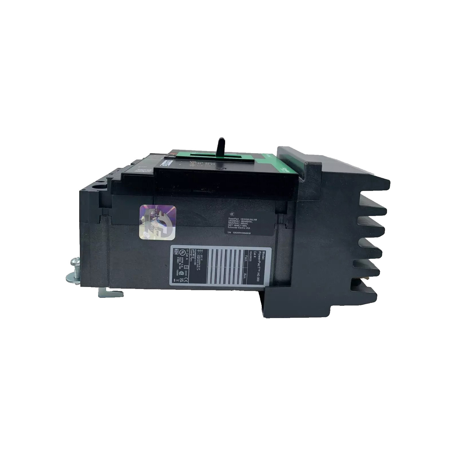 NIB – Square D – HGA36020 – Circuit Breaker, Powerpact H, 20A, 3 Pole, I-Line