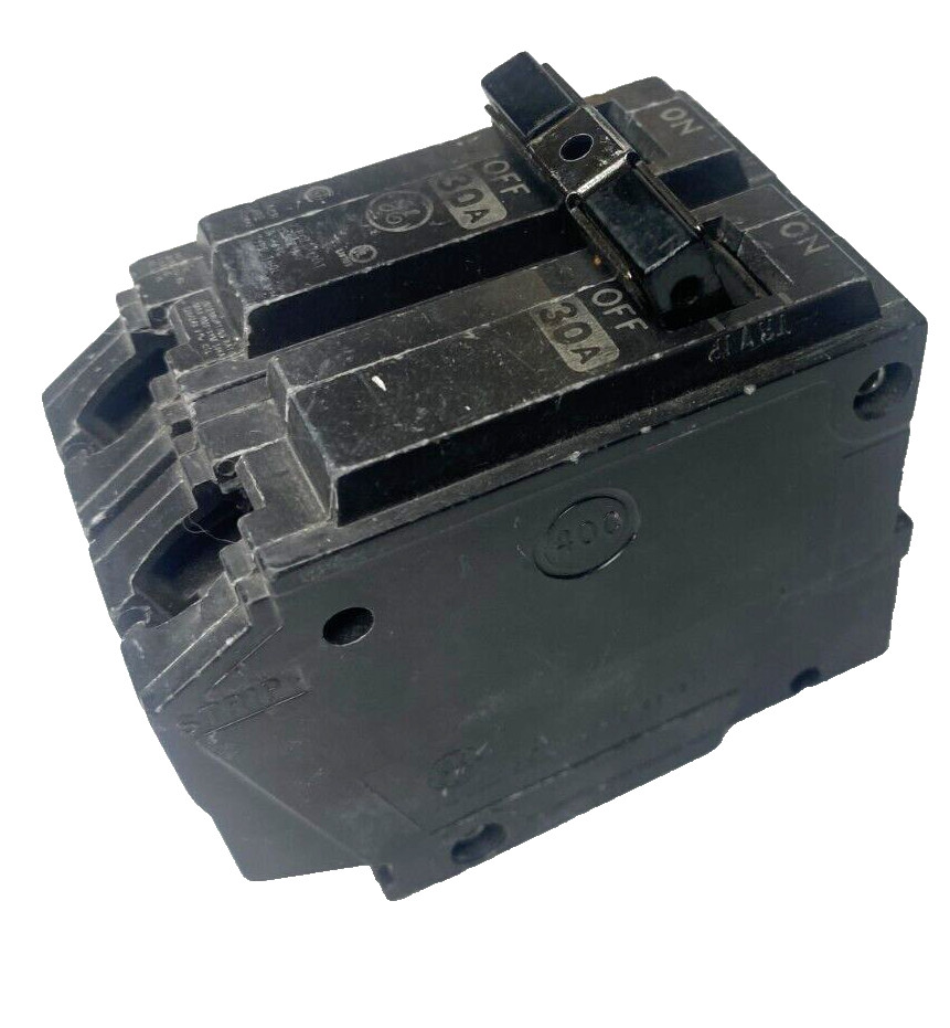 30A GE THQL2130 Circuit Breaker 30 Amp 2 Pole 10kA@120/240V Internal Common Trip