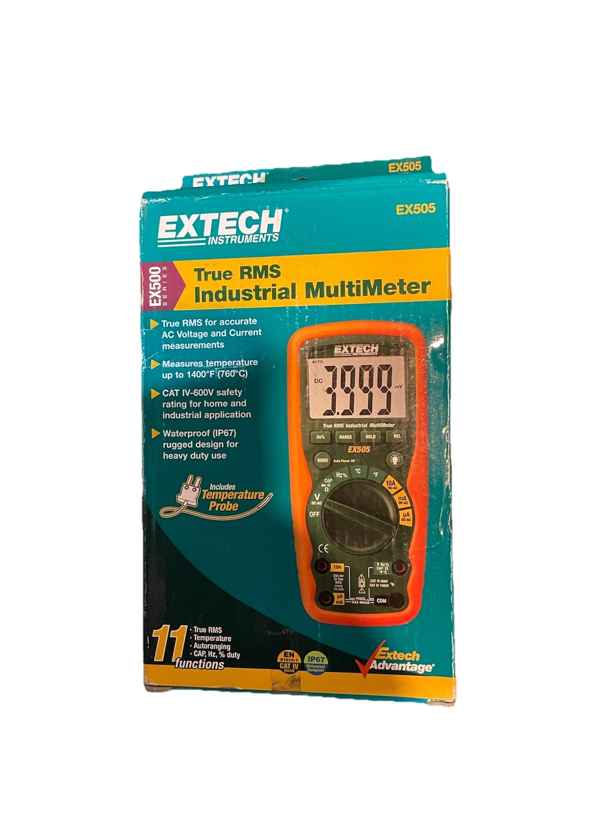 Extech True RMS Industrial Digital Multimeter EX500 Series/EX505