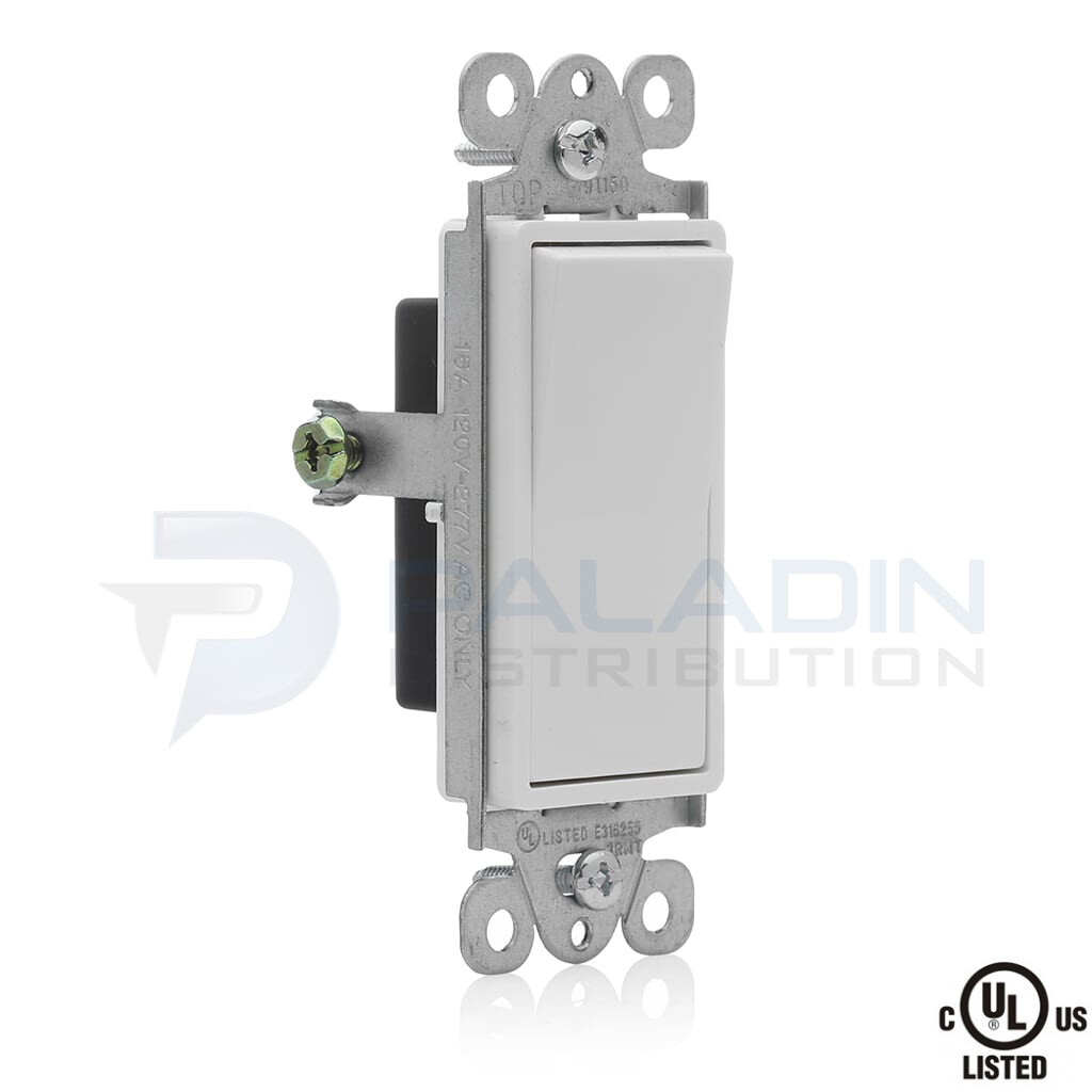 15A Decorator Rocker Wall Switch 3-Way UL Listed
