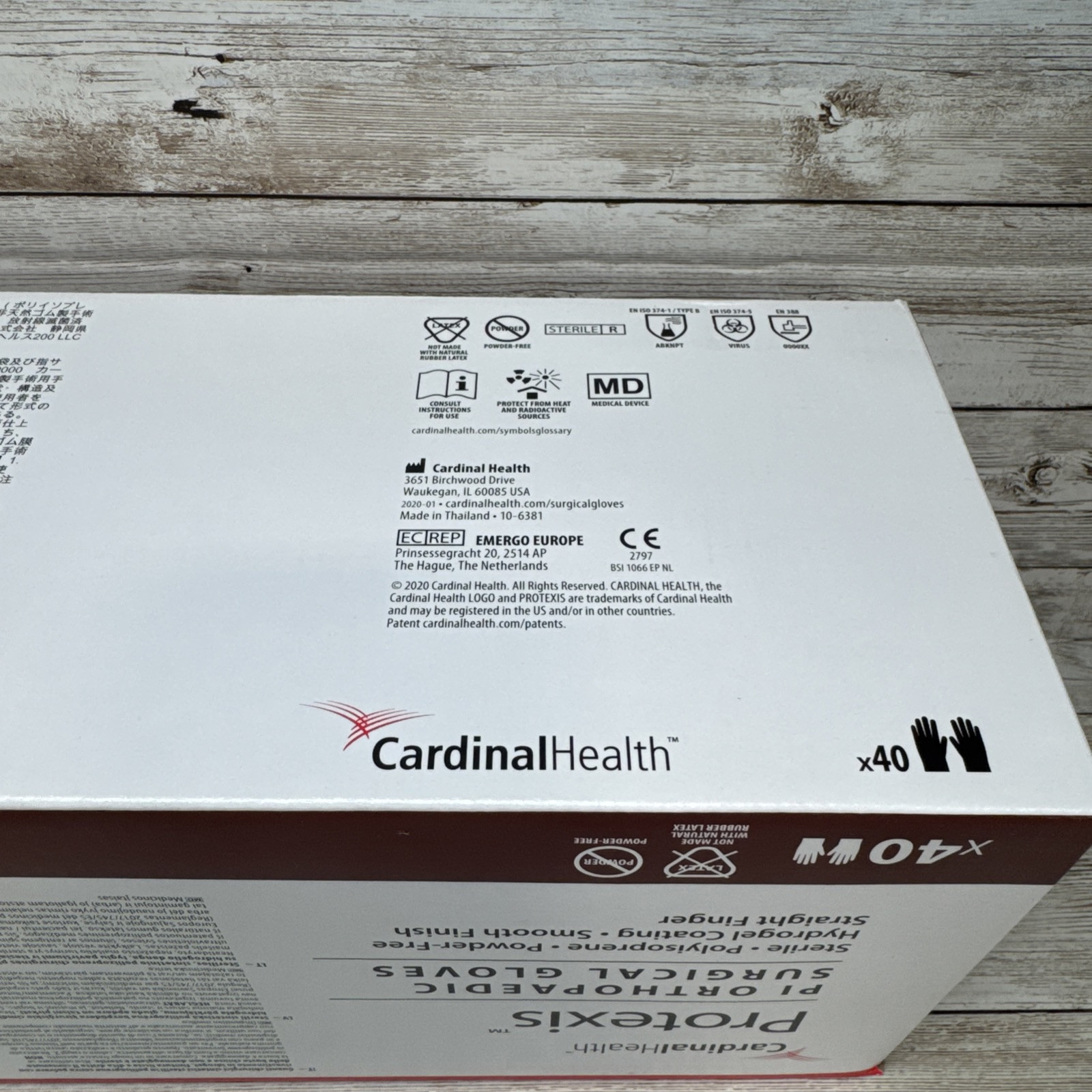 Protexis PI Orthopaedic Surgical Glove Cardinal Health 40 Pair Size 6 *See Date*