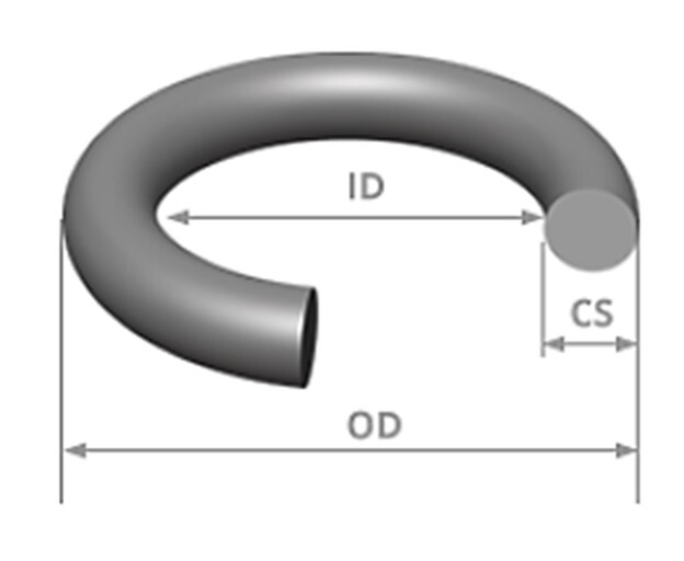 Round O-Ring (ID: 3.5mm., WD: 2mm., OD: 7.5mm.) by ContractorsX