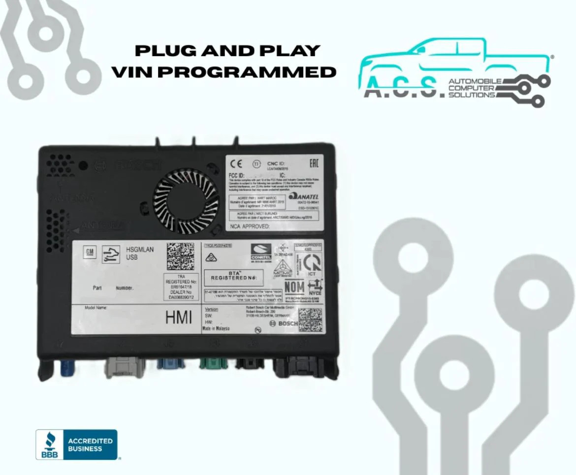 Programmed 13-16 CHEVY GMC BUICK CADILLAC Non-NAV NG 2.0 HMI GM I05 Plug&Play