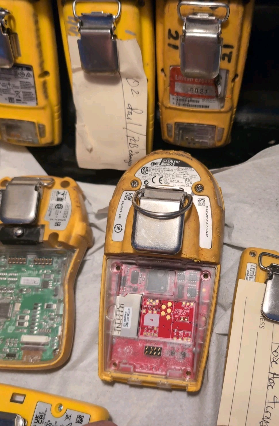 Lot of Honeywell 12 BW Honeywell Gas Alert Air Monitors Non Working Repair Parts