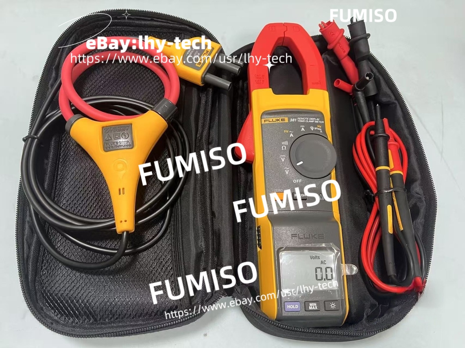 NEW Fluke 381 Remote Display True RMS AC/DC Clamp Meter with iFlex-