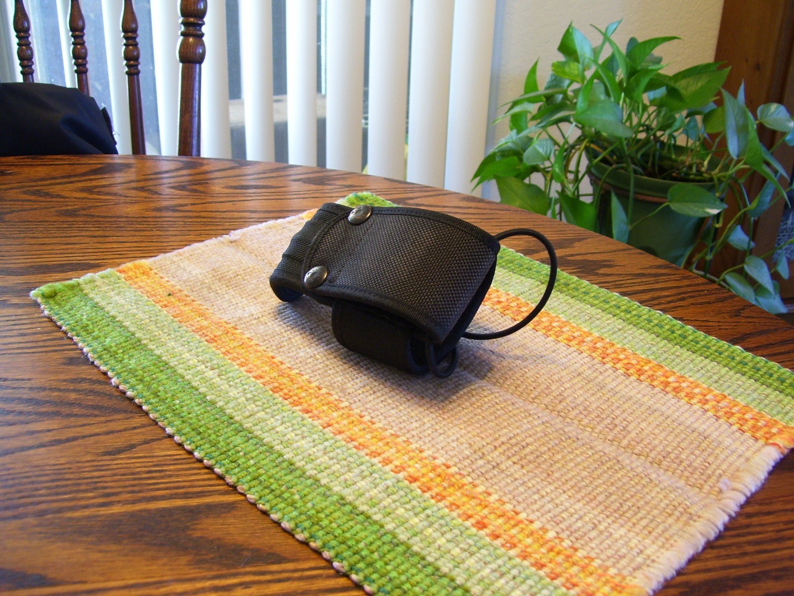 Bianchi AccuMold Black Ballistic Nylon Universal Handheld Radio Holder Holster