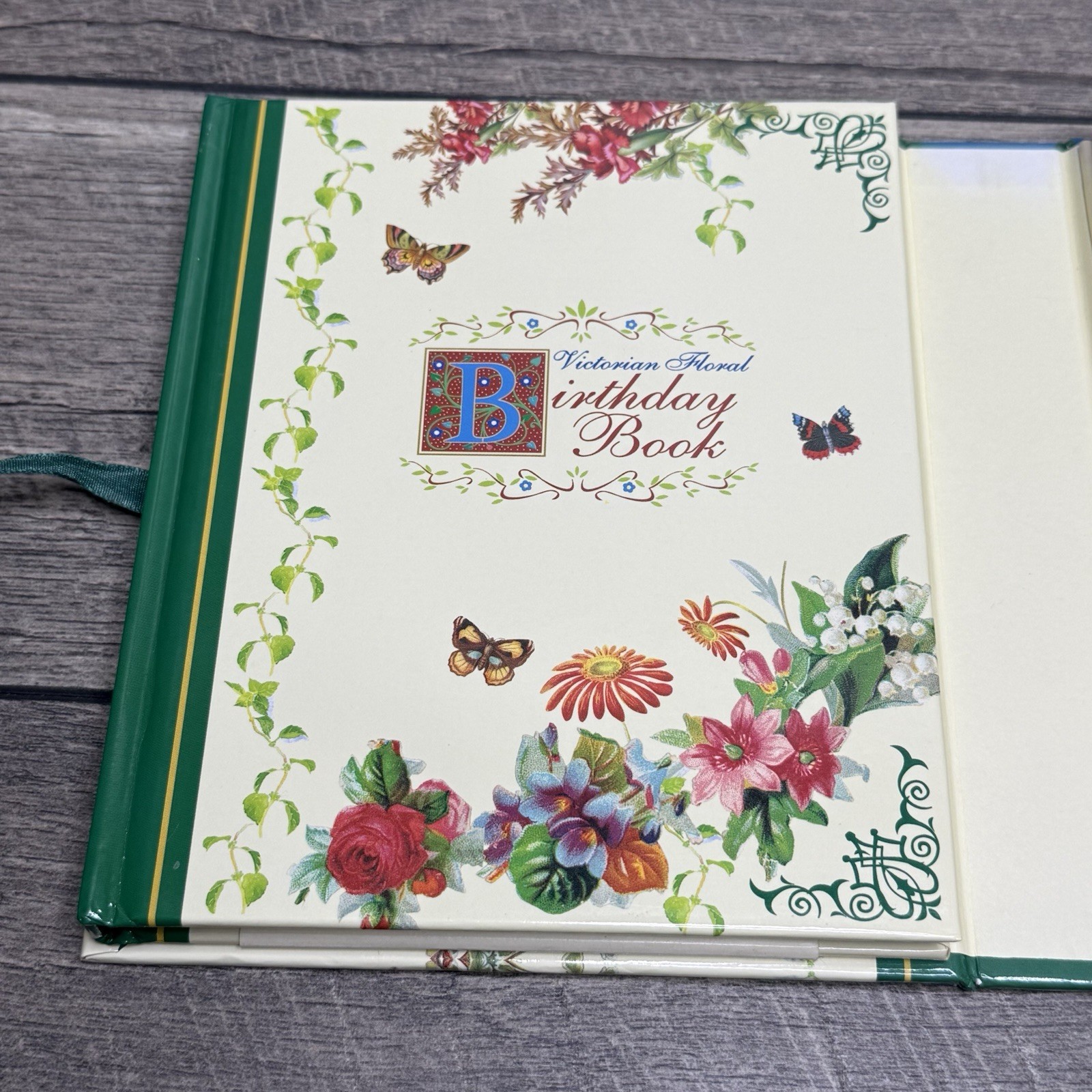Vintage Victorian Floral Address Telephone & Birthday Book Set 1990s Waverley