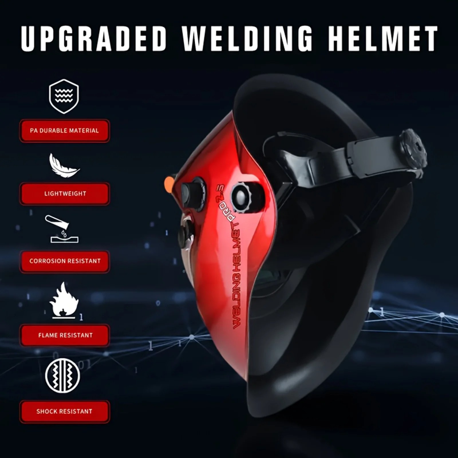 True Color Auto Darkening Welding Helmet – Multi-Process Welding & Grinding
