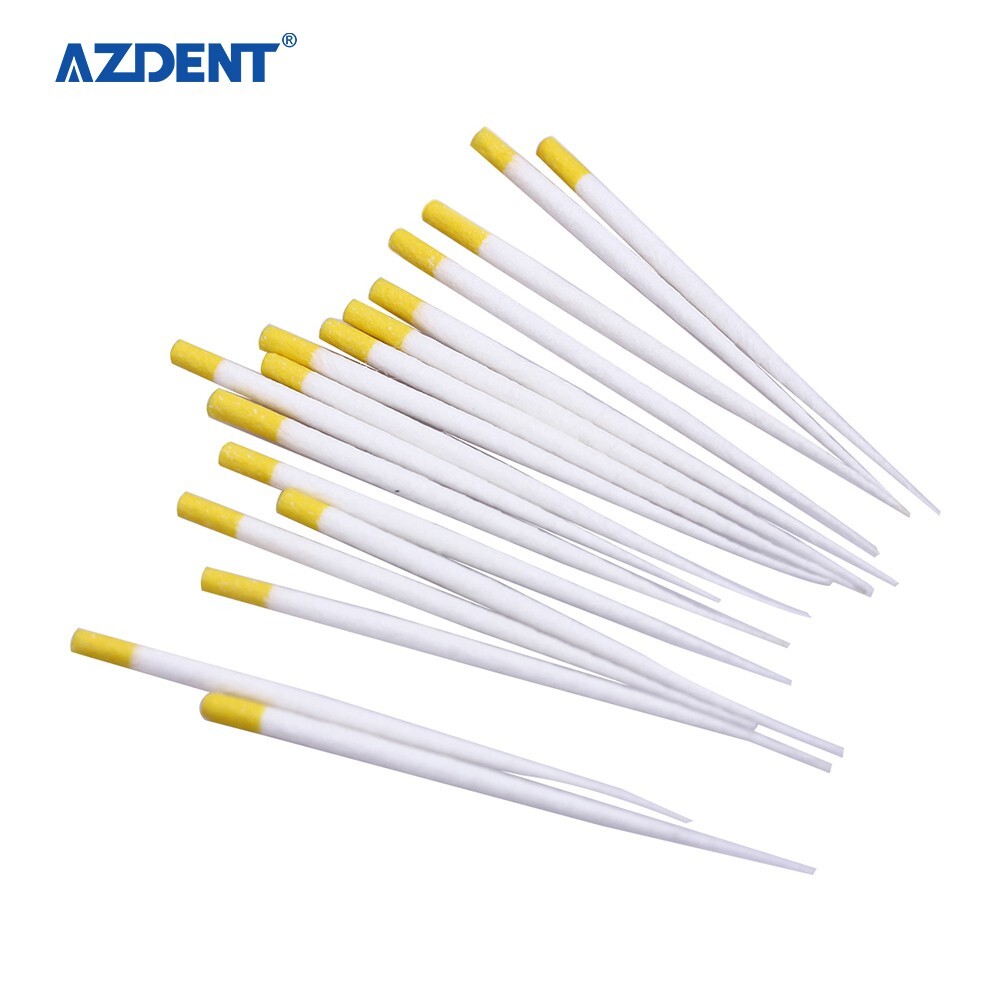100PCS Dental Puntos Absorbentes de endodoncia para Endo Root Canel F1, F2, F3