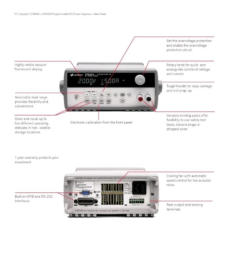 Agilent/Keysight 3644A DC Power Supply《0-8V/0-8A or 0-20V/0-4A》Priced To Sell