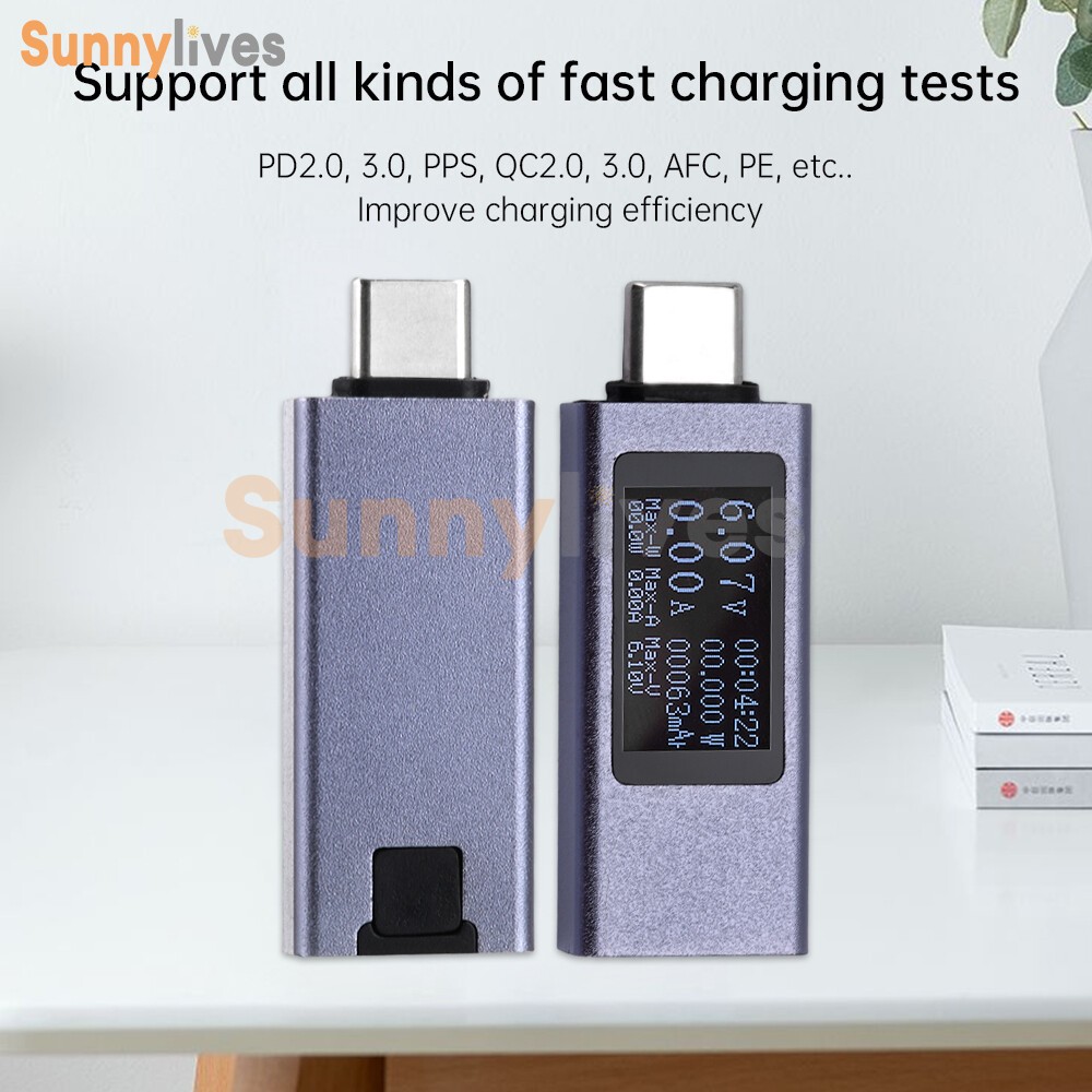 USB Type-C Power Tester Voltage Current Meter USB-C Multimeter DC 4-30V 0-12A US