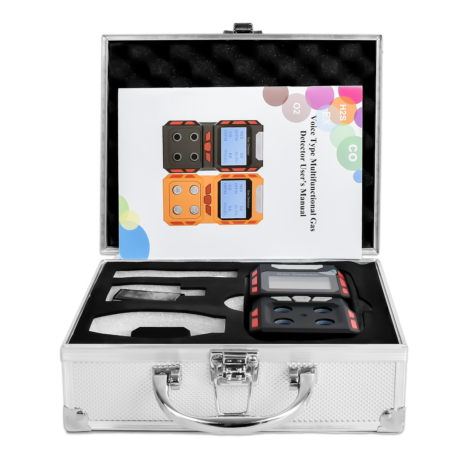 Industrial Gas Detector 4 Gas Tester Explosion-proof combustible gas detector US