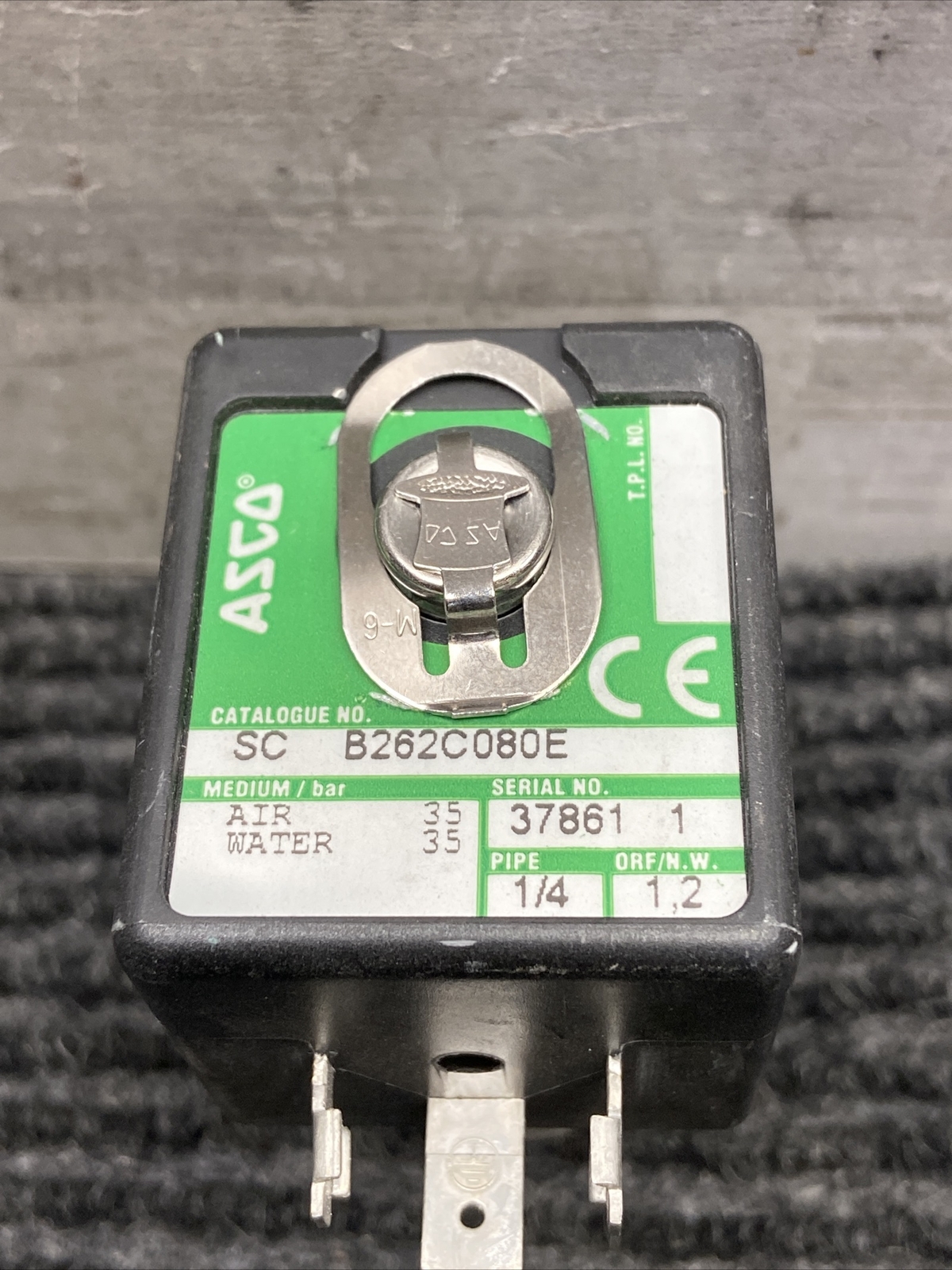 Asco SCB262C080E Solenoid Valve 24v-dc 1/4in Npt