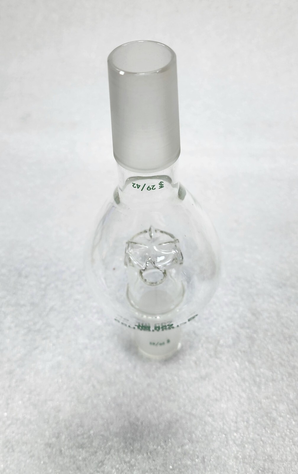 CHEMGLASS ROTARY EVAPORATOR BUMP TRAP SELF WASHING 29/42 Top Outer, 29/42 Lower