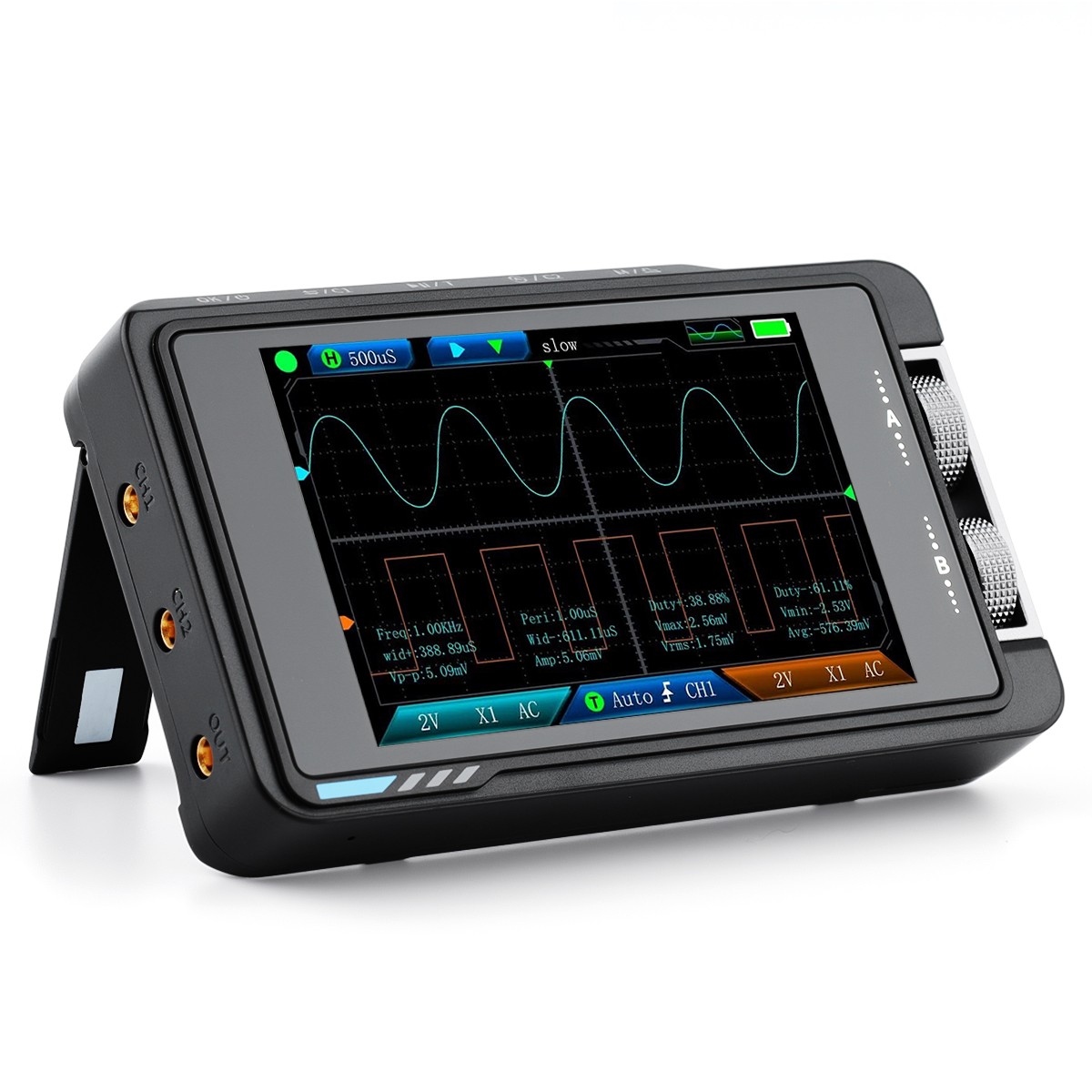FNIRSI DS215H Oscilloscope Handheld Dual-Channel 2-IN-1 Digital Signal Generator