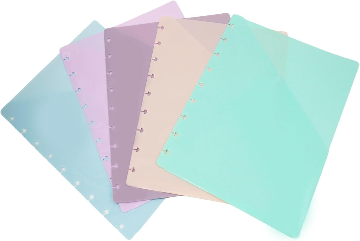 Discbound Classic Notebook with Pockets & 5 Plastic Index Dividers, 7×9.25