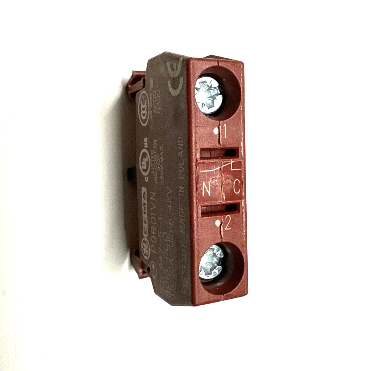 Contact Block P9B01VN Manufacturer GE CEMA Ref.No. 187001