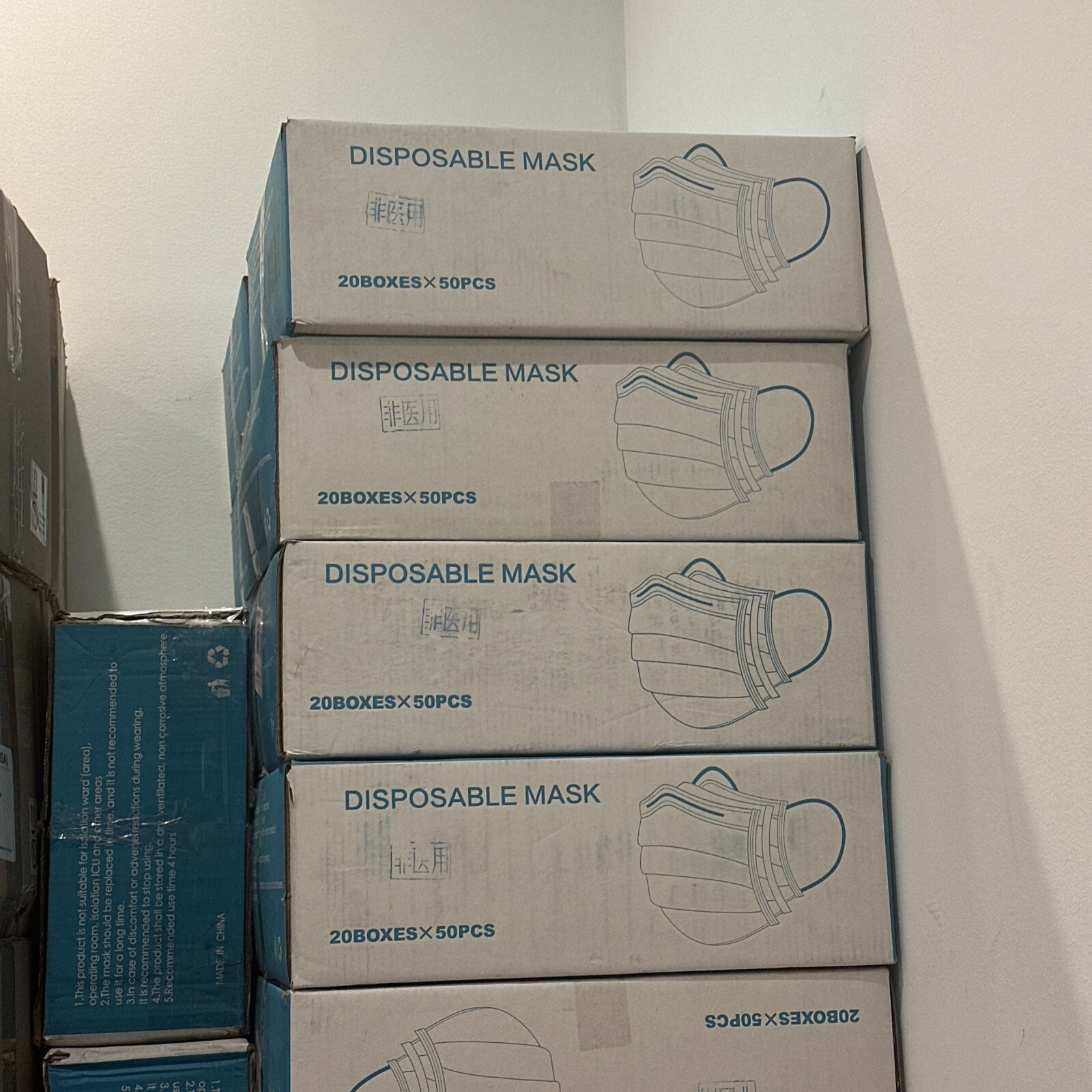 1000 Pcs Protective Face Mask Disposable Masks Lab Supplies Medical Dental
