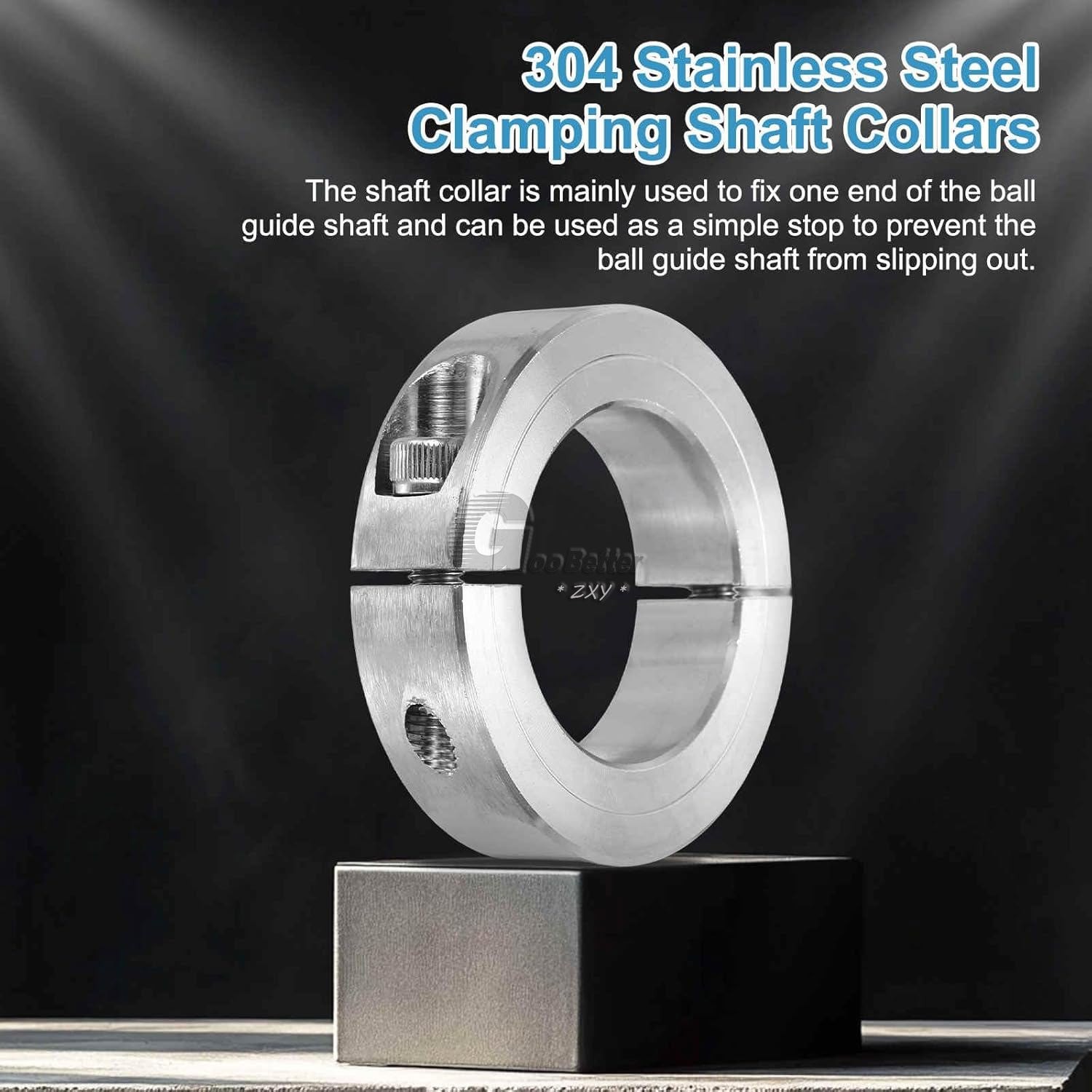 Stainless Steel 304 Shaft Collar Double Split Steel Metric Clamp Collars 3-120mm