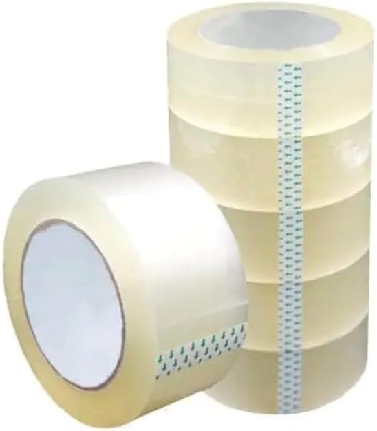 6 Rolls Shipping Packaging Box Packing Sealing Tape 1.6 mil 2″ x 55 Yard 165FT