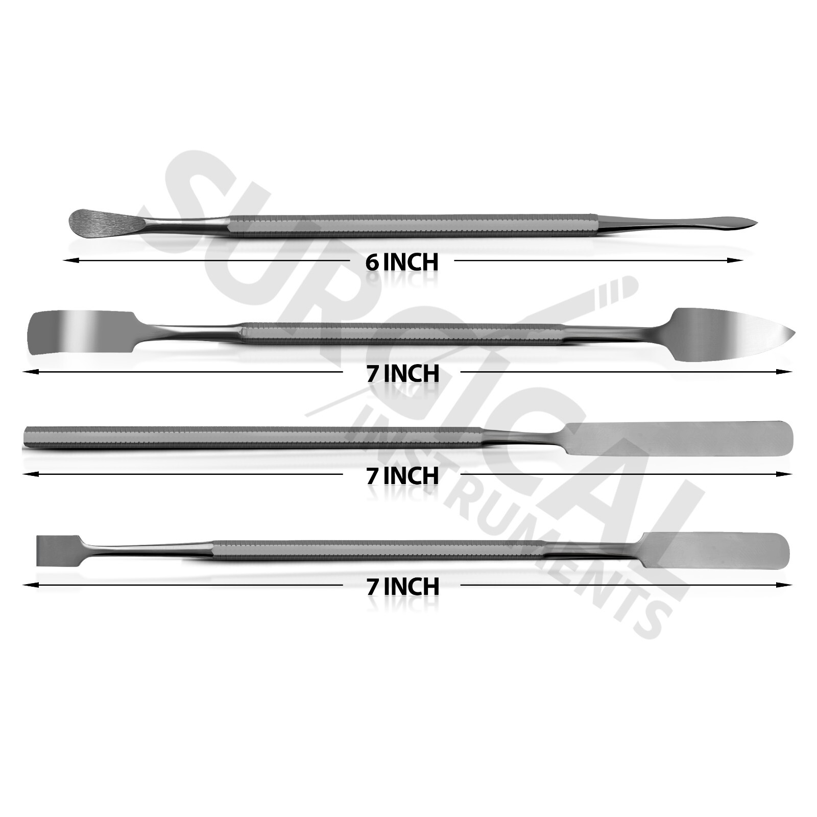Metal Spatula 4 Pcs Set Tools Dental Carver Wax Surgical Instrument German Grade