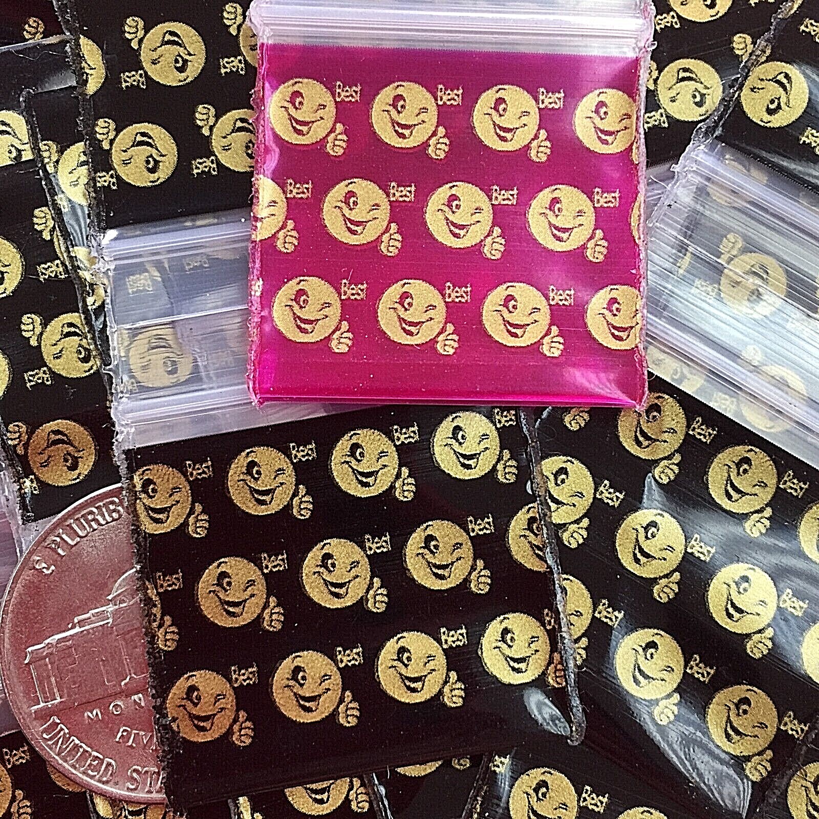 BaggiesSince1987 – 1010 Design Zip Bags METALLIC PRINT COMBO PACK, READ DETAILS
