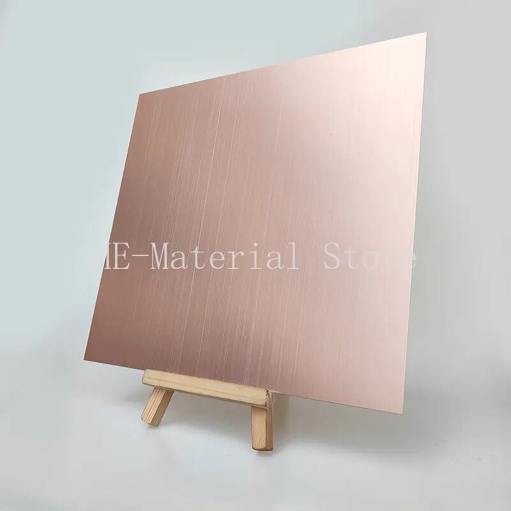 Rose Gold Brushed Anodized Aluminum Alloy Board Flat Plate CNC Metal Oxide Sheet