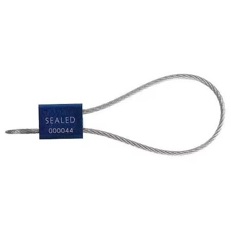 Tydenbrooks 1061004 Light Duty Cable Seal, 12″ X 1/16″, Laser Marked, Blue,