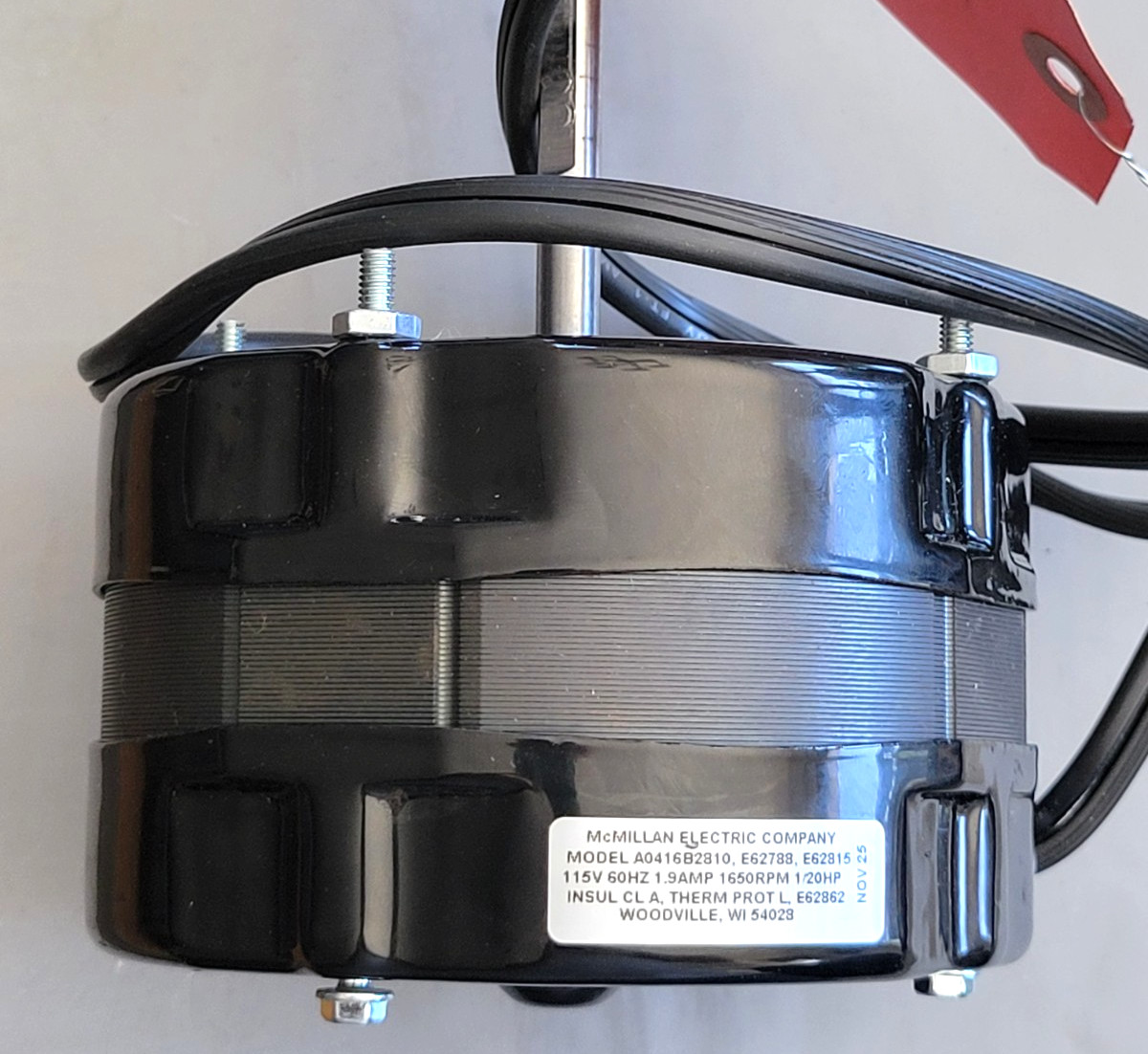 Mcmillian Model A0416B2810 1/20HP 115V Fan Motor Deacon Morris