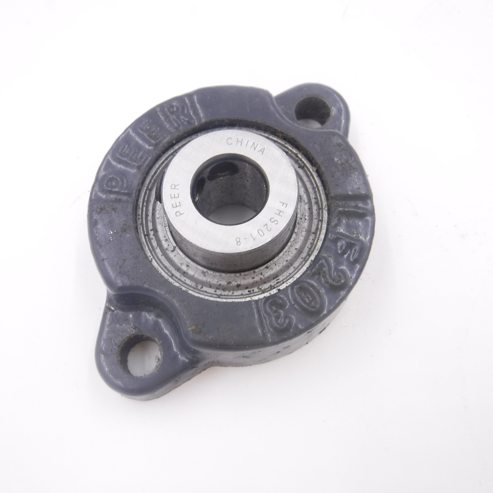 Peer LF203 2-Bolt Flange Mount Ball Bearing Insert FHS201-8 1/2″ ID