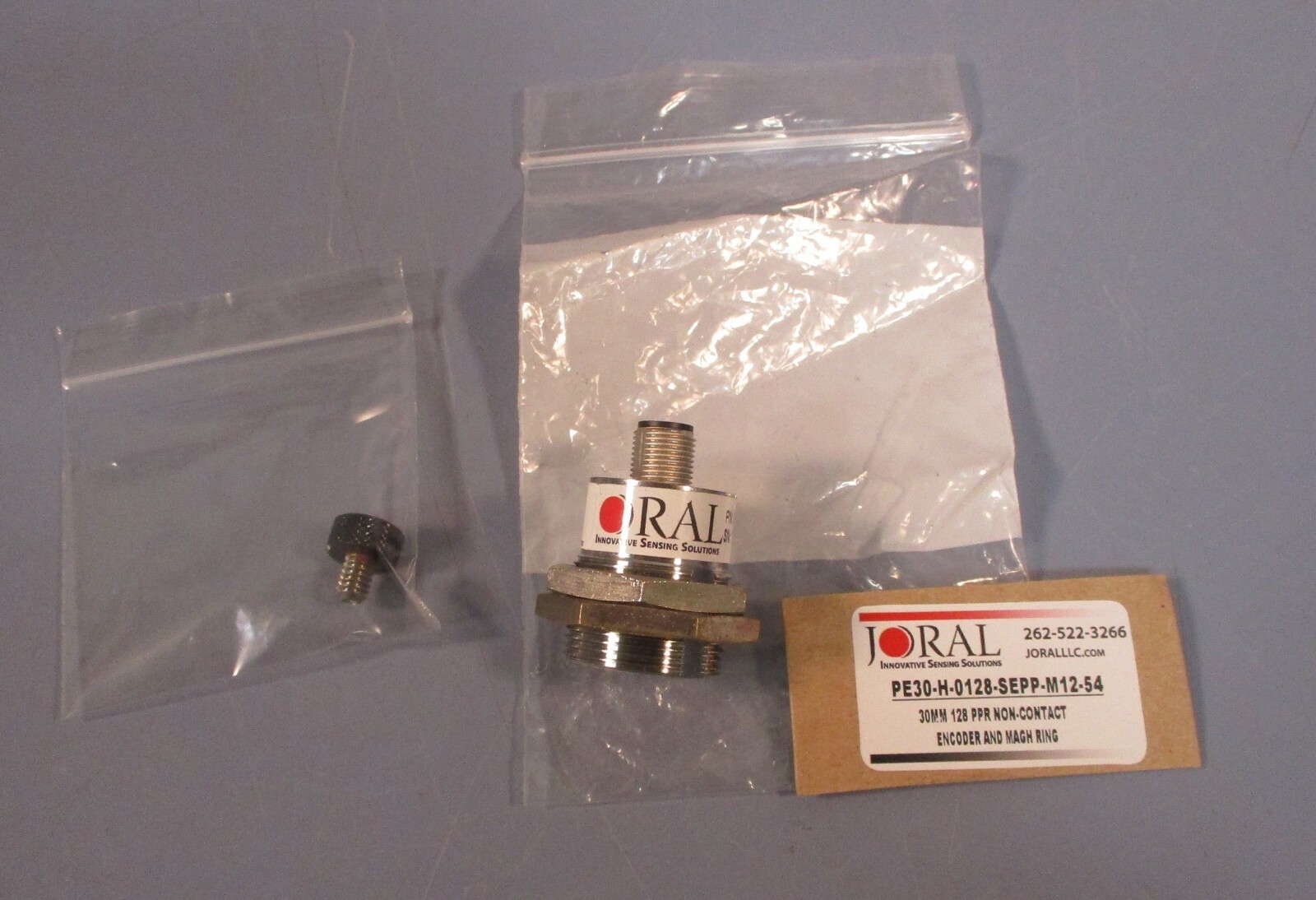Joral PE30-H-0128-SEPP-M12-54 30mm 128 PPR Non-Contact Encoder and Magh Ring